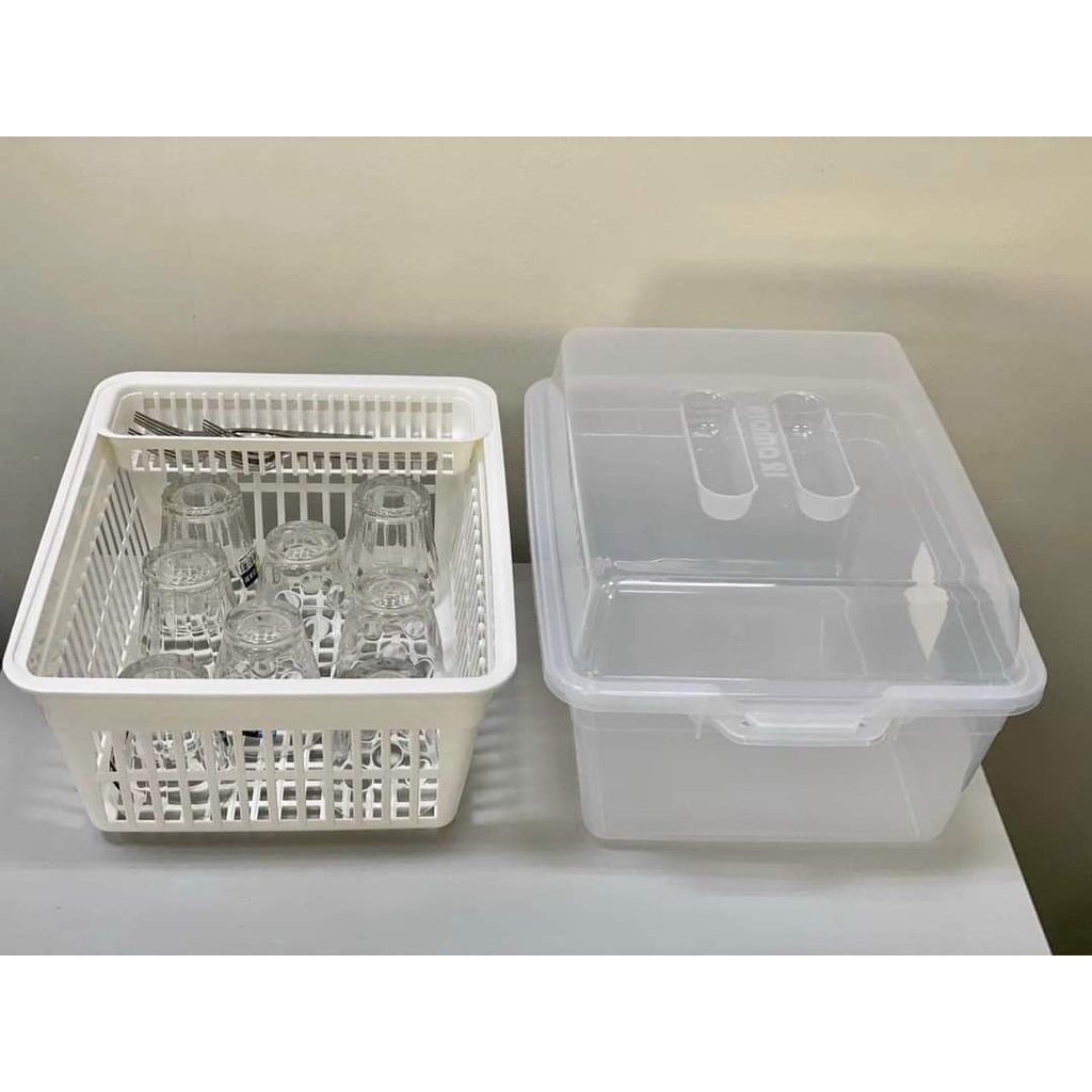 Rổ úp chén,khay đựng bát,dụng cụ ăn dặm có úp tiện lợi cho mẹ