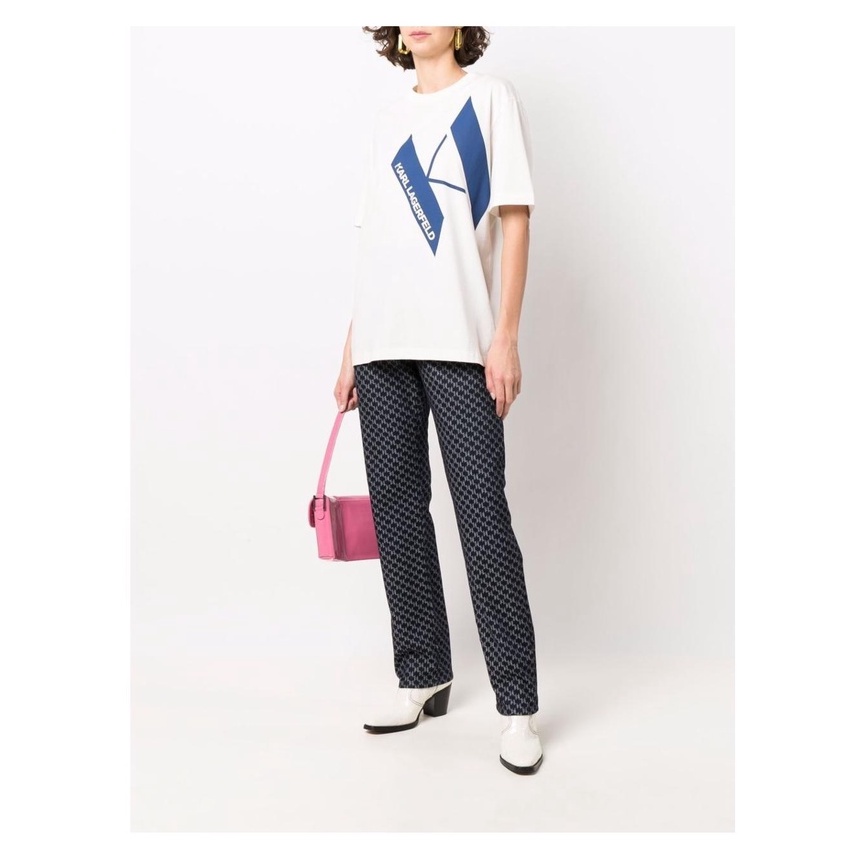 Áo Thun Tay Ngắn In logo karl lagerfeld Đơn Giản Thời Trang Cho Nam Và Nữ
