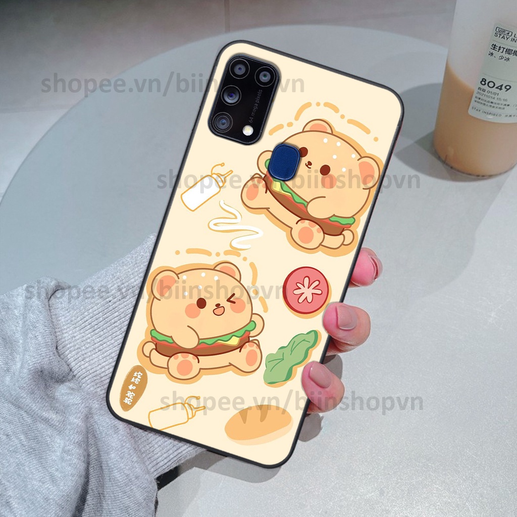 Ốp Samsung M31 in hình gấu chocolate kẹo ngọt siêu đẹp siêu xinh