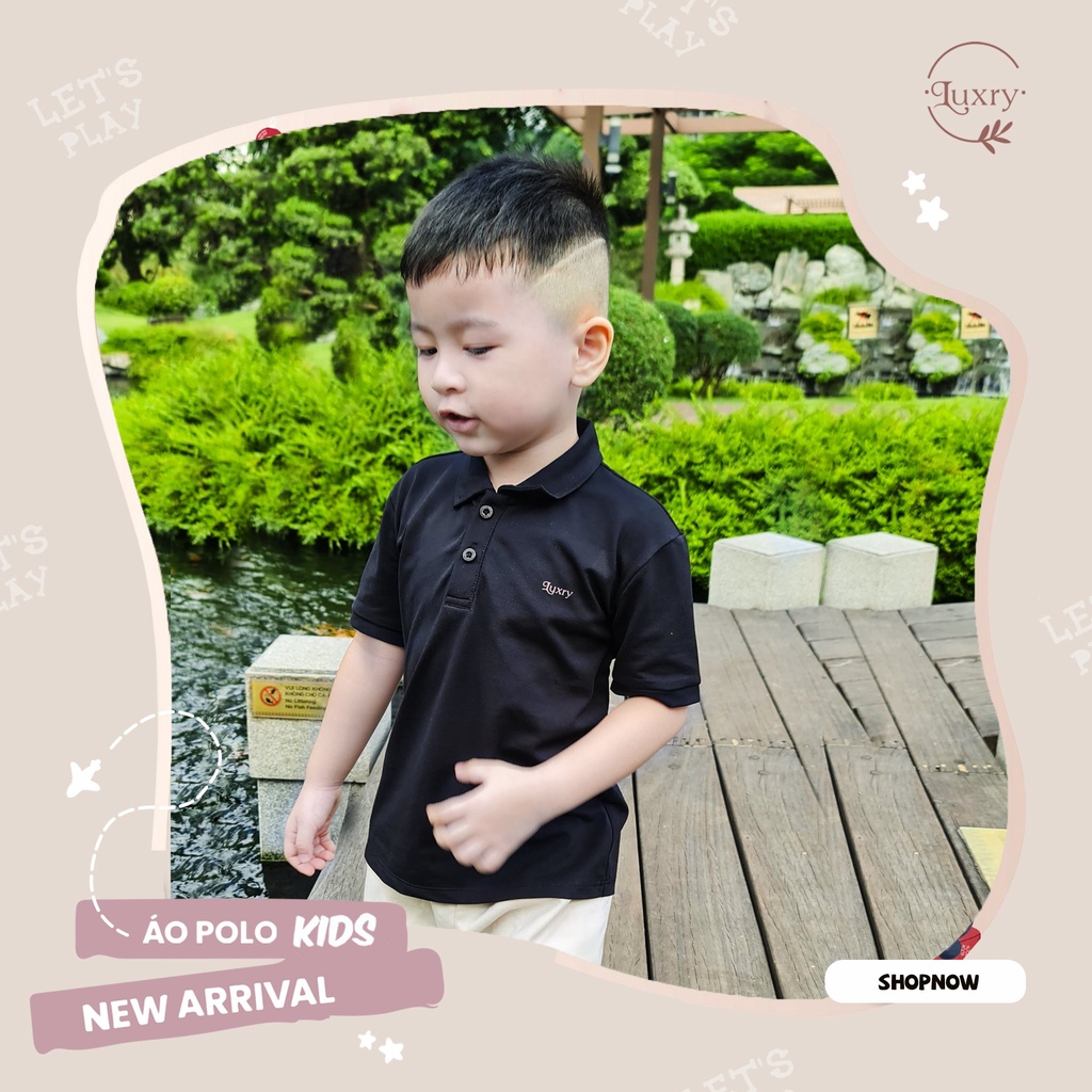 Áo polo trẻ em thời trang thương hiệu Luxry nhiều màu cho bé trai bé gái