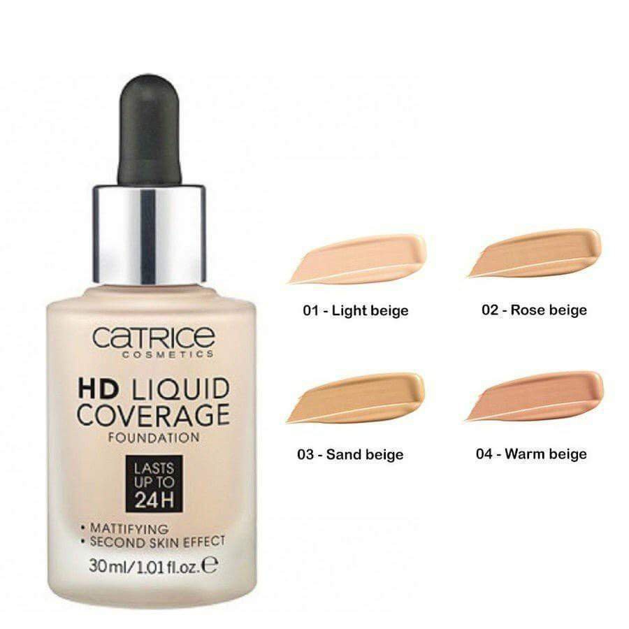 Kem Nền Mịn Nhẹ Kiềm Dầu Catrice HD 24h Liquid Coverage Foundation