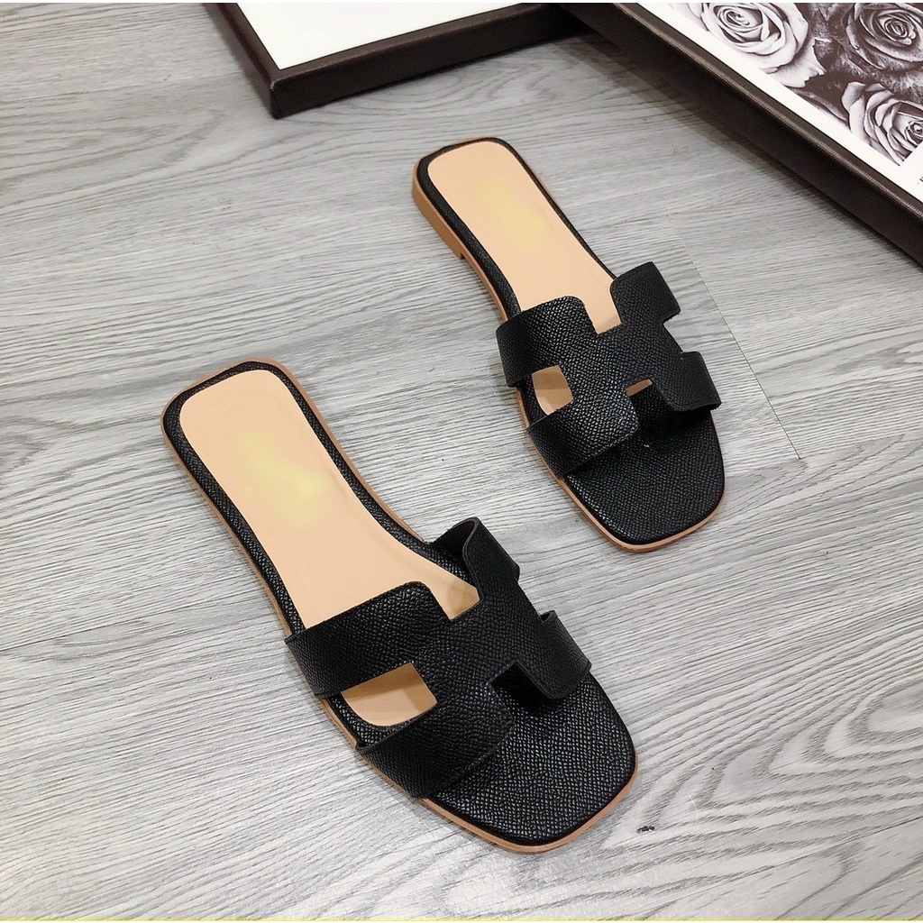 DÉP NỮ ĐẾ THẤP HÌNH CHỮ H CÓ SIZE LỚN 35-41