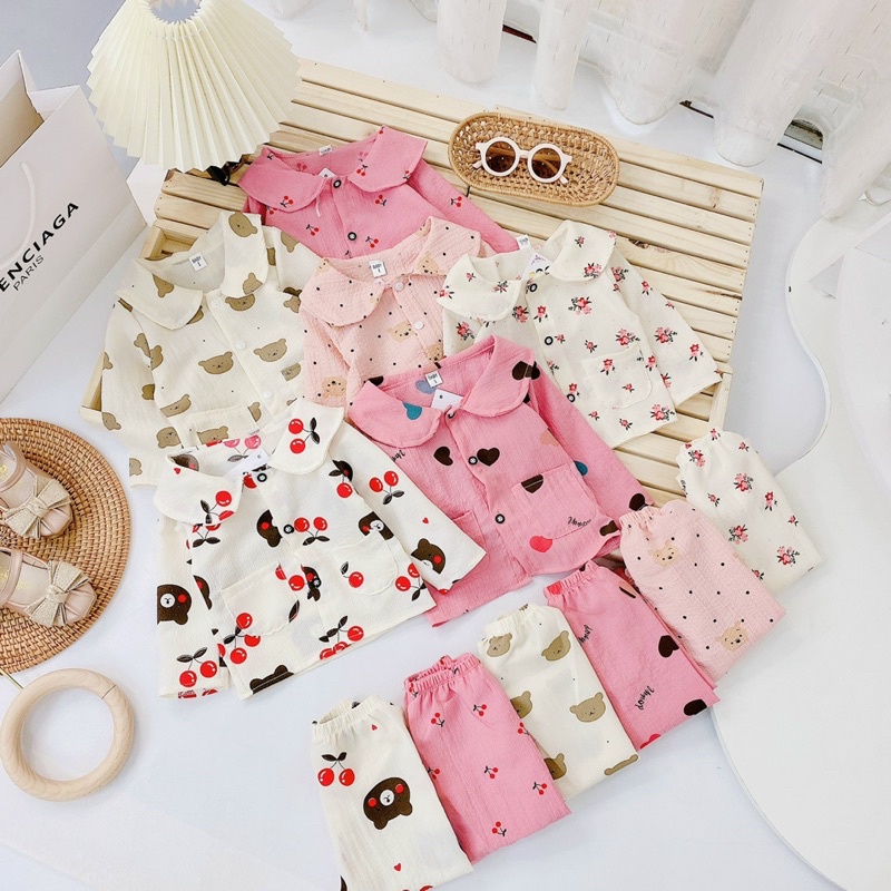 Bộ Pijama Phong Cách Hàn Quốc Cho Bé