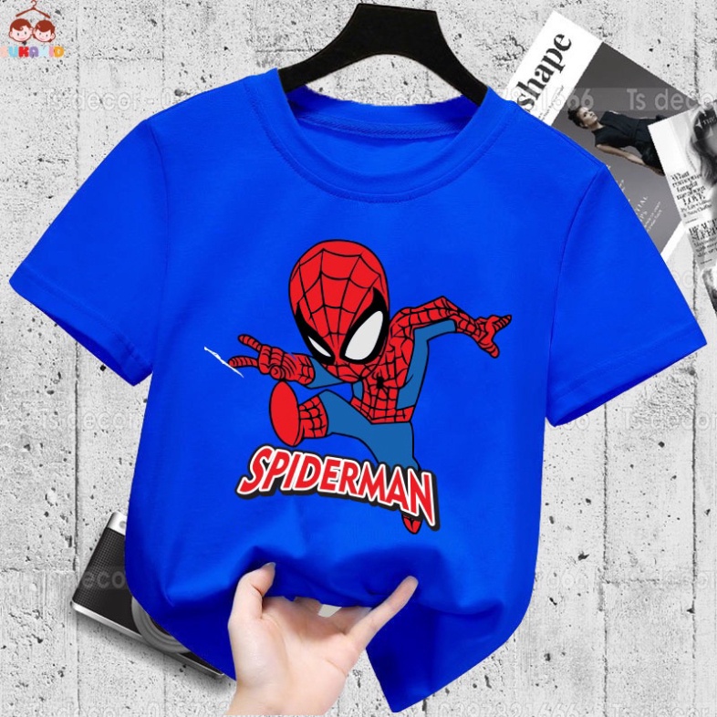 ( Sale) Áo thun trẻ em hình nhện ta chớp superman( Bé trai và gái).áo cho bé từ 6kg-30kg.AL48.
