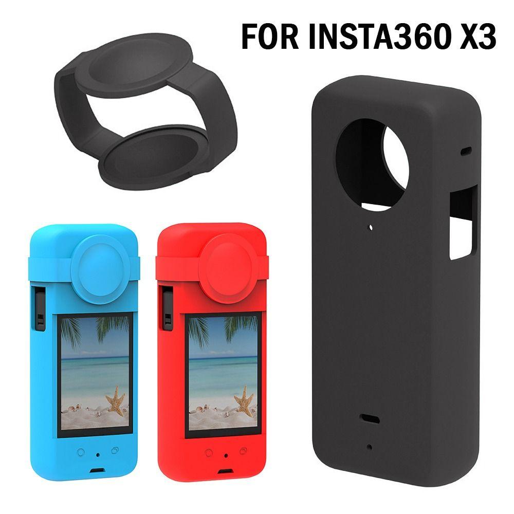 Bebetterm Khung Bảo Vệ Ống Kính Máy Ảnh Bằng Silicon Cho insta360 x3