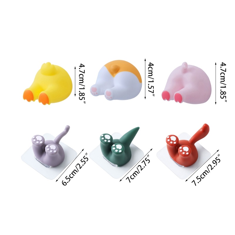 Giá Đỡ Bàn Chải Đánh Răng Dính Không Để Lại Dấu Vết Hình Động Vật Hoạt Hình Trang Trí Phòng