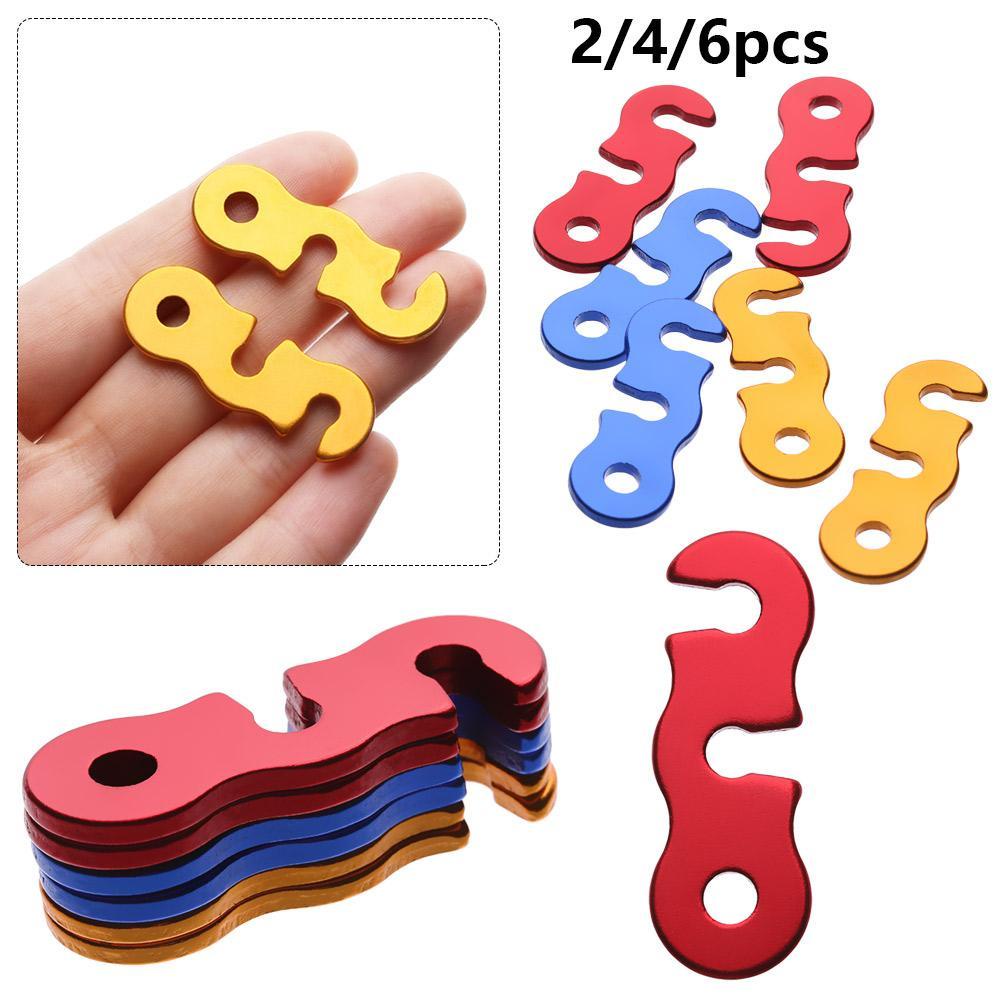 Set 2 / 4 / 6 Móc Khóa Dây Thừng Điều Chỉnh Được Dành Cho Hoạt Động Ngoài Trời