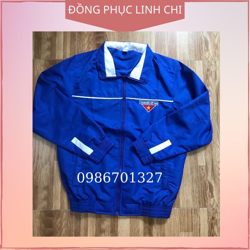 Áo Khoác Đoàn Thanh Niên Việt Nam Vải Gió 2 Lớp