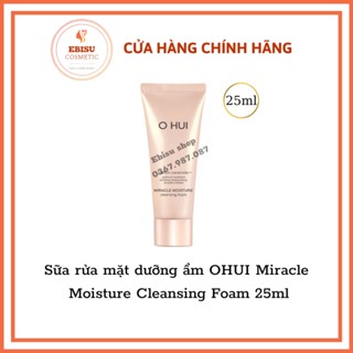 Sữa rửa mặt ohui hồng Miracle Moisture Cleansing Foam 25ml