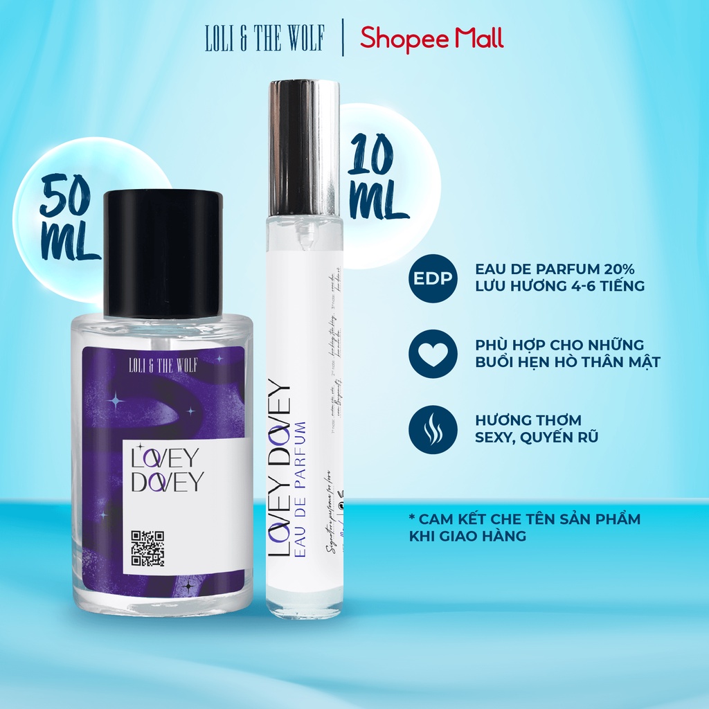 Nước Hoa Nữ Loli The Wolf Lovey Dovey Thơm Lâu Chính Hãng Chai 10ml, 50ml