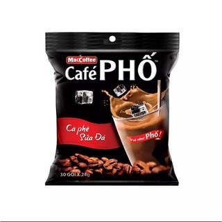 Bịch cà phê sữa đá maccoffee café phố