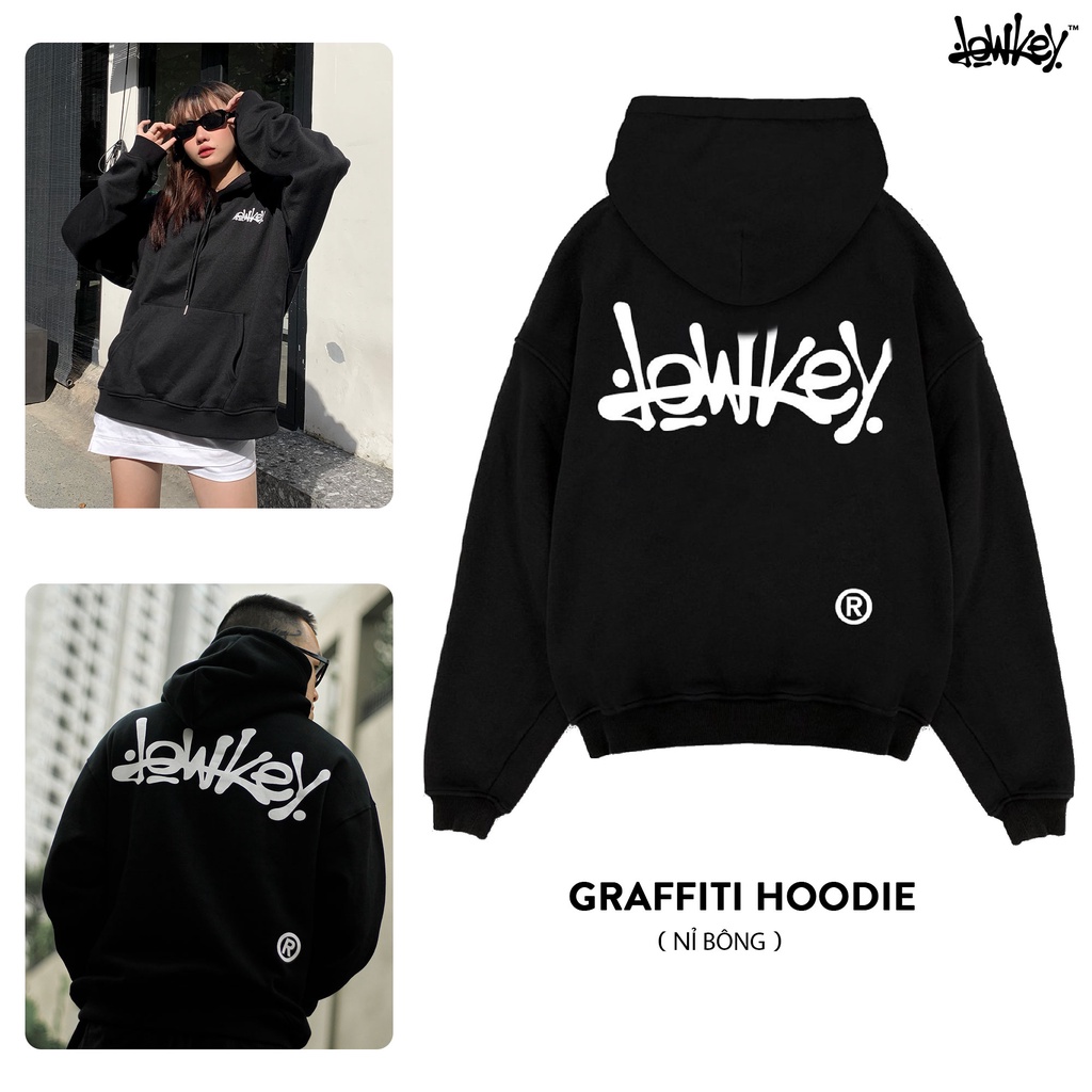 Áo Hoodie GRAFFITI HOODIE - BLACK