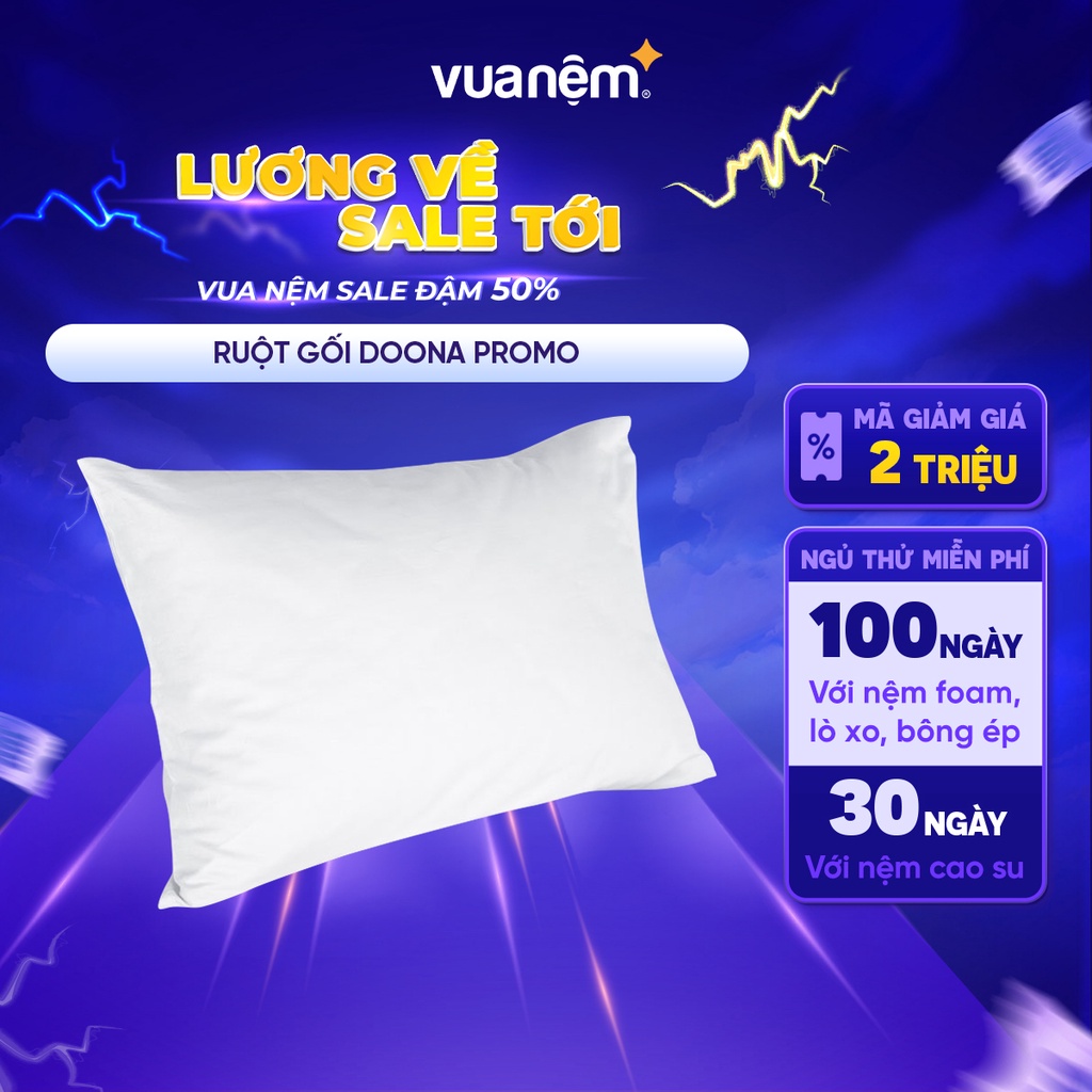Gối nằm Doona promo 45x65 cm nhẹ nhàng êm ái bảo hành bởi Vua Nệm 920