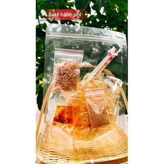 Bánh tráng satế hành phi