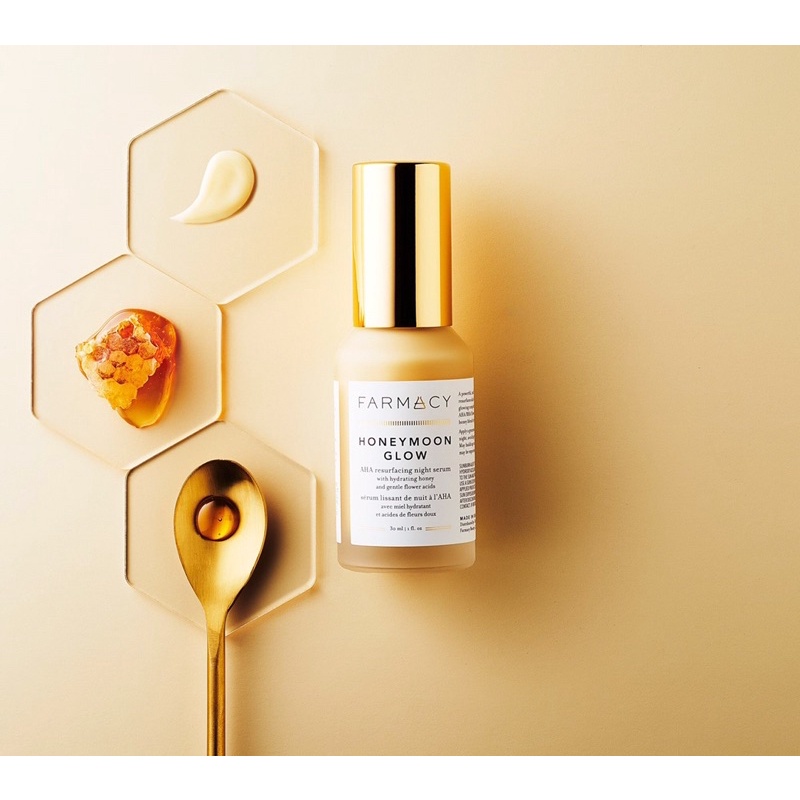 Tinh chất dưỡng đêm Farmacy Honeymoon Glow AHA Resurfacing Night Serum