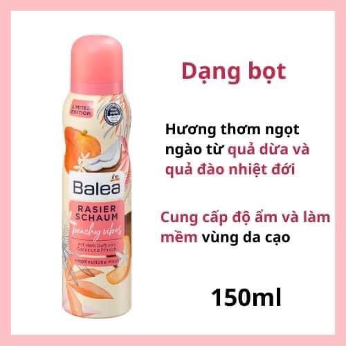 Bọt, gel cạo lông nội địa Đức - Balea