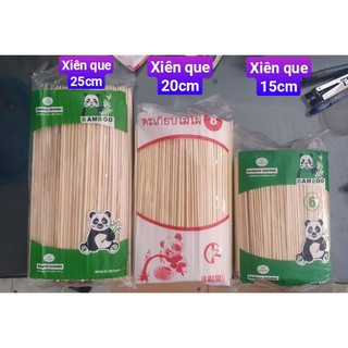 1b xiên que, xiên 15cm, xiên 20cm, xiên 25cm, đũa sá bánh tráng trộn