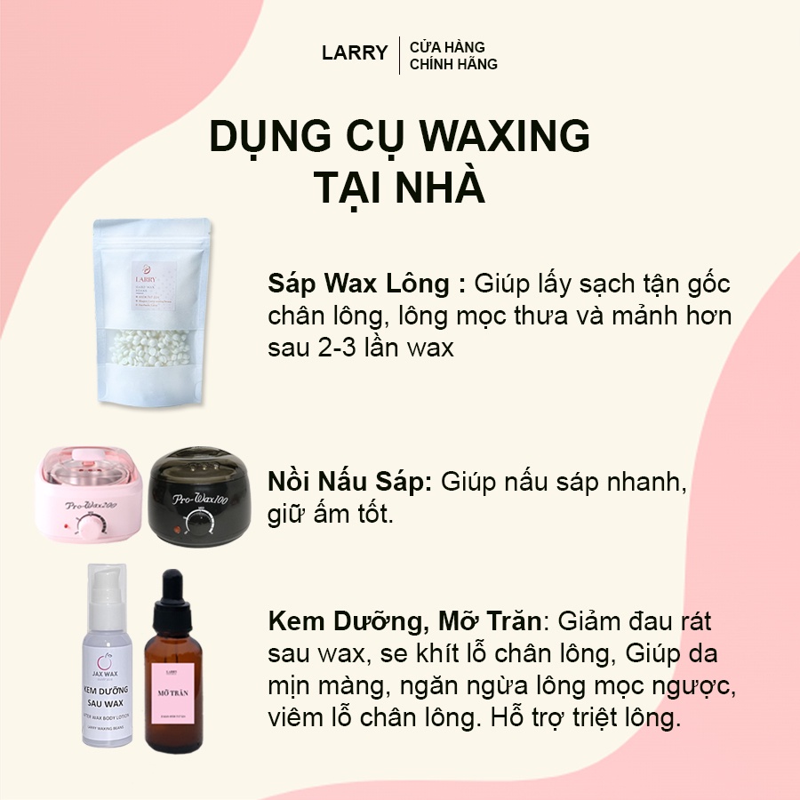 Sáp dừa wax lông nách, tay, chân, bikini, ria mép Wax Beans Cao Cấp Coconut 100g