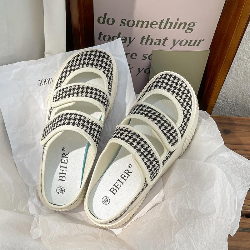 Giày Lười Bằng Vải Canvas Thời Trang Mùa Hè Dành Cho Nữ