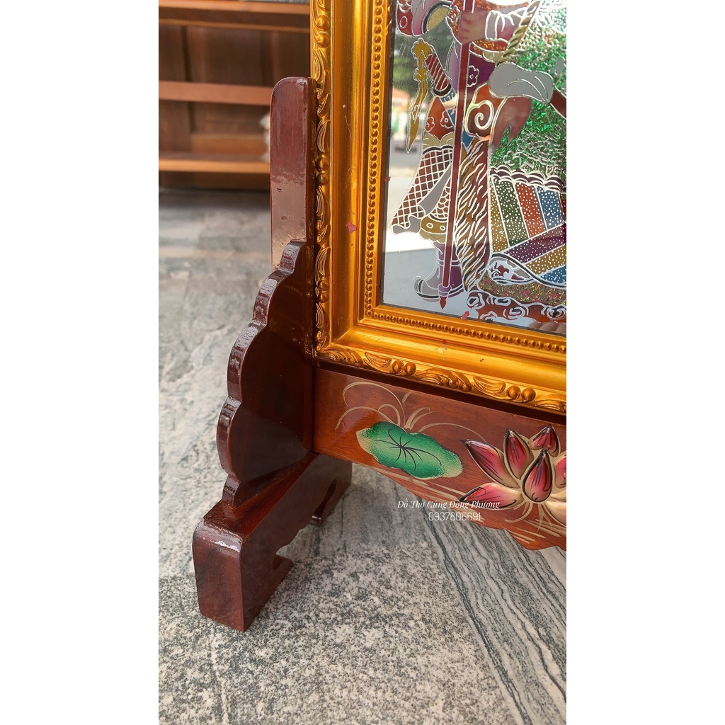 Khung Hình Để Ảnh Thờ Gỗ - Khung Hình Thờ Gỗ Hoa Sen nổi cao cấp &quot;Nhiều Kích Thước&quot;