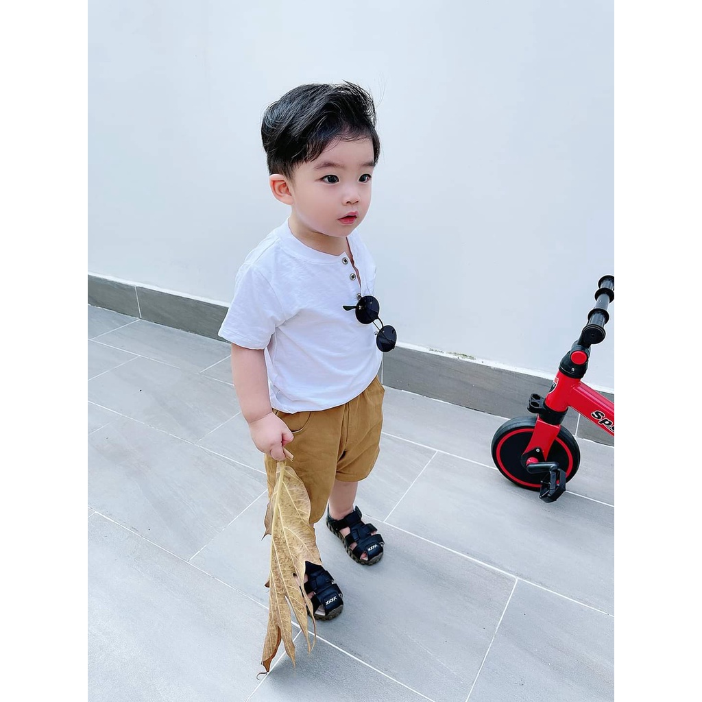 Quần ngắn cho bé trai, chất liệu vải kaki mềm mịn, size từ 10kg - 29kg