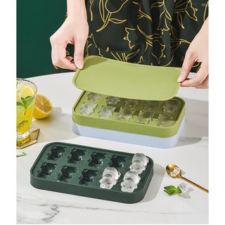 Khay Làm Đá Viên Silicone Hình Con Gấu