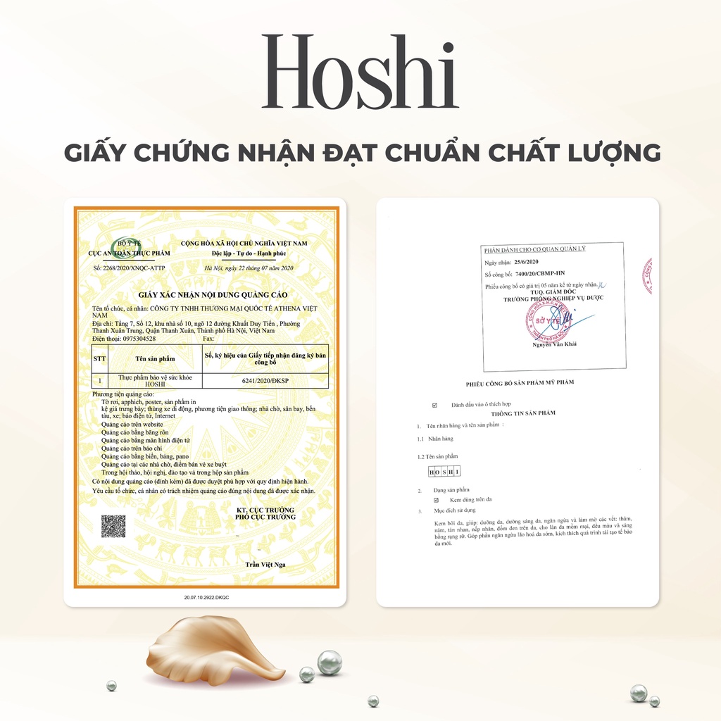Kem Dương Da Mờ Nám, Trắng Da Hoshi Nhật Bản Chuyên Sâu 30g