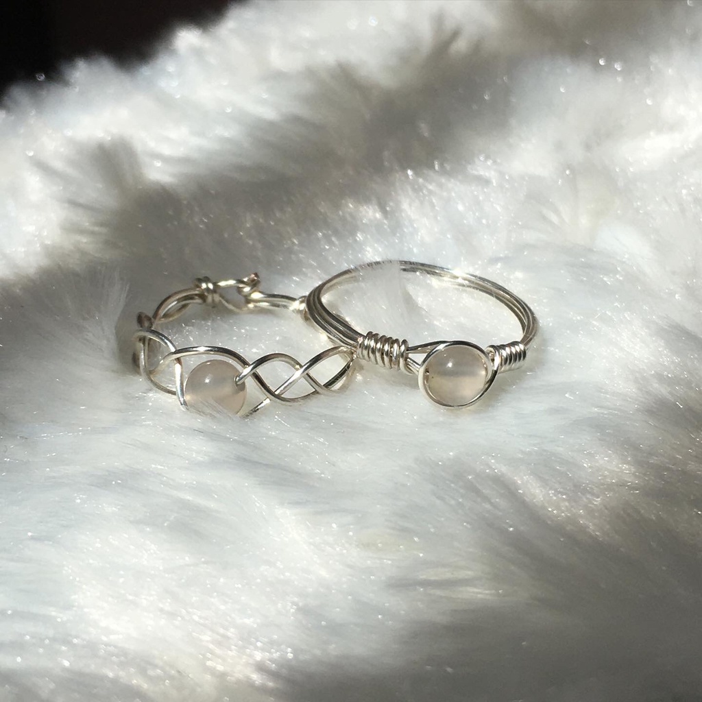 Nhẫn đá Smoky Quartz