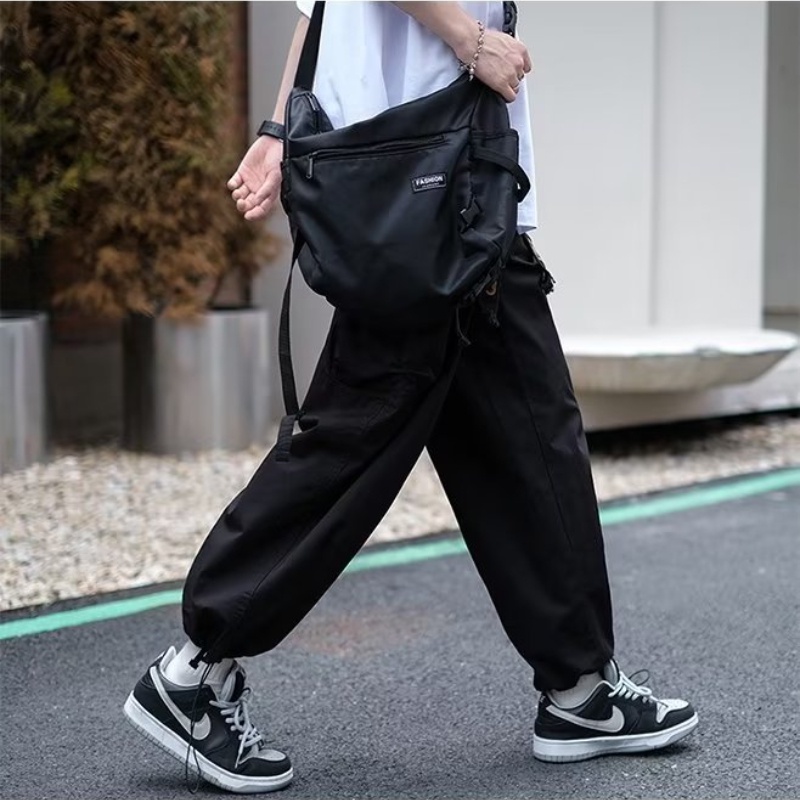 Quần Dài Dáng Rộng Màu Cà Phê Thời Trang Mùa Thu Mới Cho Nam Size M-3XL