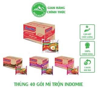 [Hỏa Tốc HN] Thùng 40 Gói Mỳ xào khô / Mì Trộn Indomie Đủ Vị: Đặc Biệt, Sườn Cay, Bò Cay, Cay Nồng