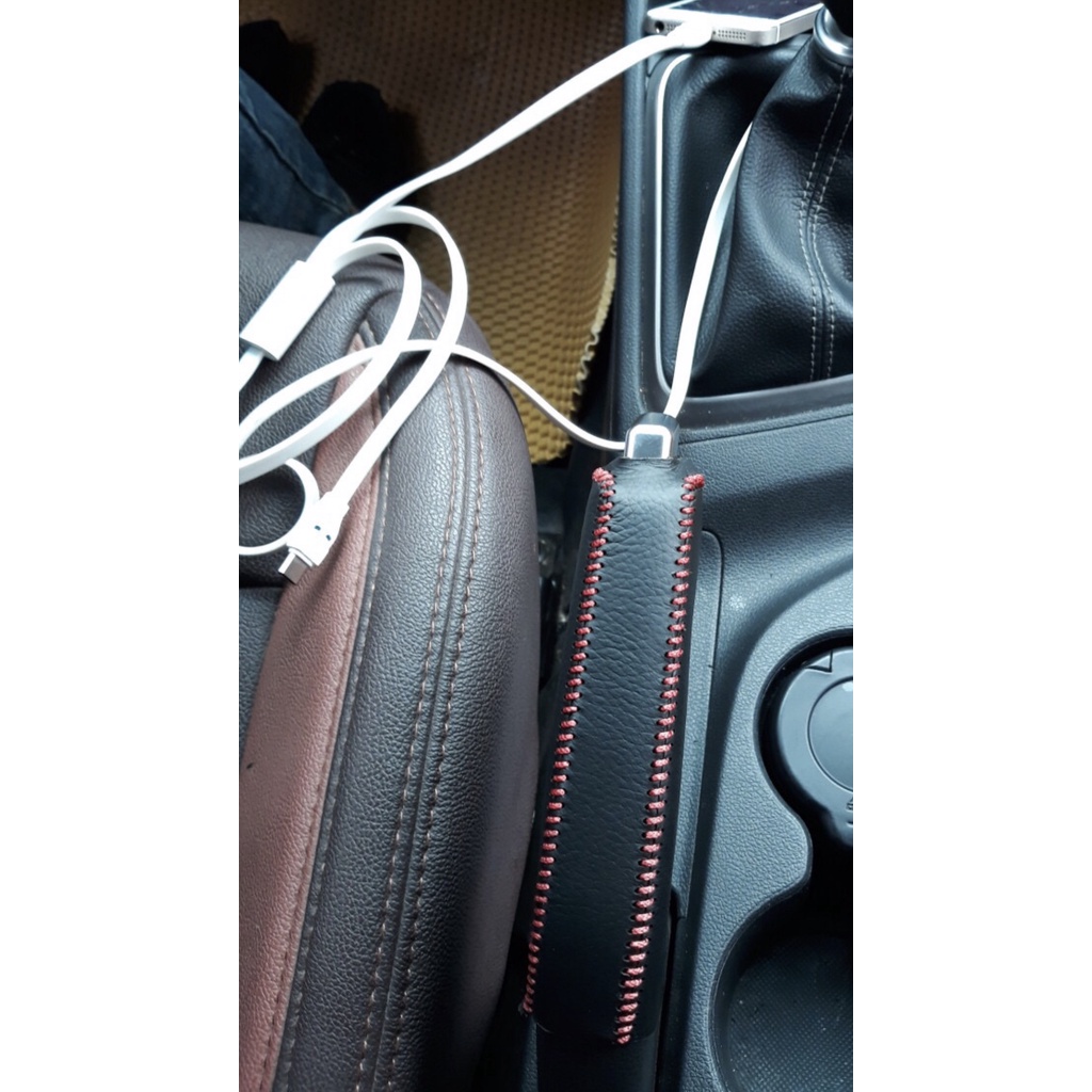 Bao Da Bọc Cần Số, Tay Phanh xe HYUNDAI ACCENT SỐ TỰ ĐỘNG  Da Bò Thủ Công Handmade