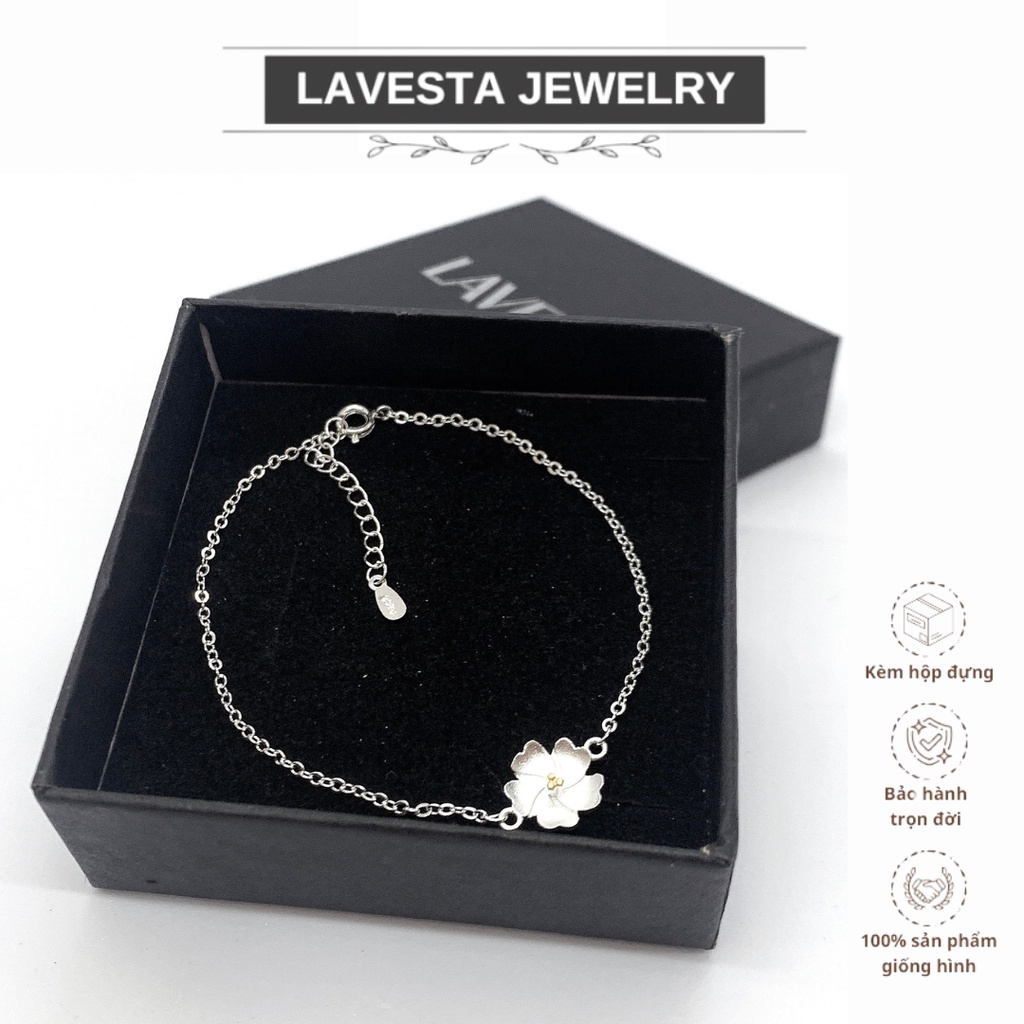 Lắc tay bạc nữ 925, cá tính siêu đẹp SIL15 Lavesta premium