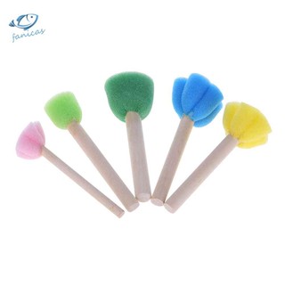 Set 5 Cọ Xốp Vẽ Tranh Cho Bé