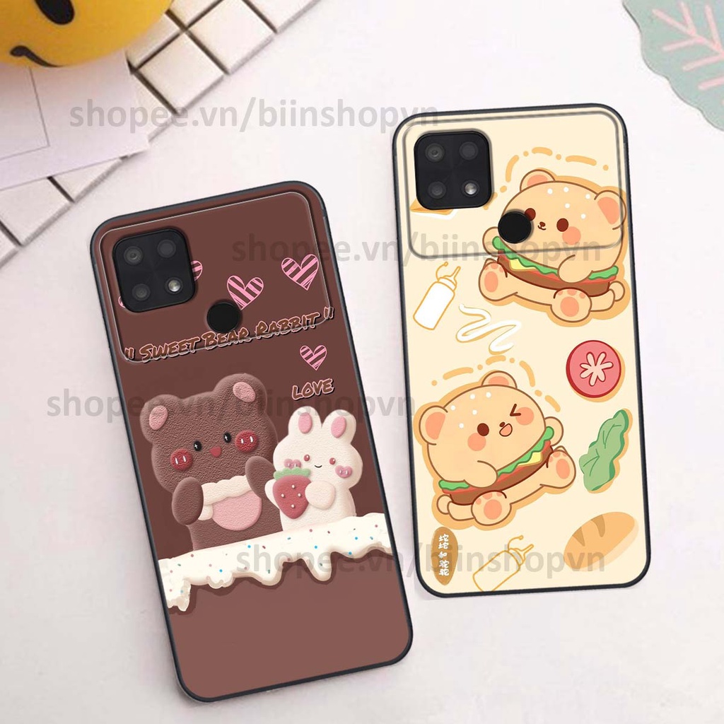 Ốp Xiaomi Poco C40 in hình gấu chocolate kẹo ngọt siêu đẹp siêu xinh