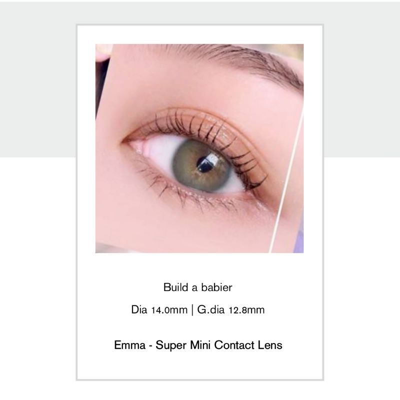 🌸 Kính Áp Tròng Build a barbie- Kính áp tròng màu xám tây / Emma Super Mini Contact Lens 🌸