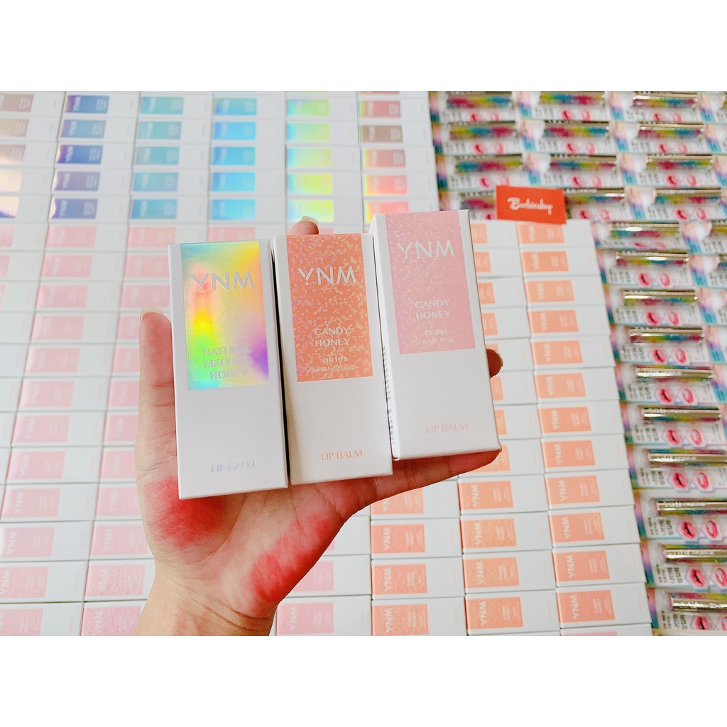 Son Dưỡng Môi YNM Rainbow Honey Lip Balm Đổi Màu + Ngủ Môi YNM