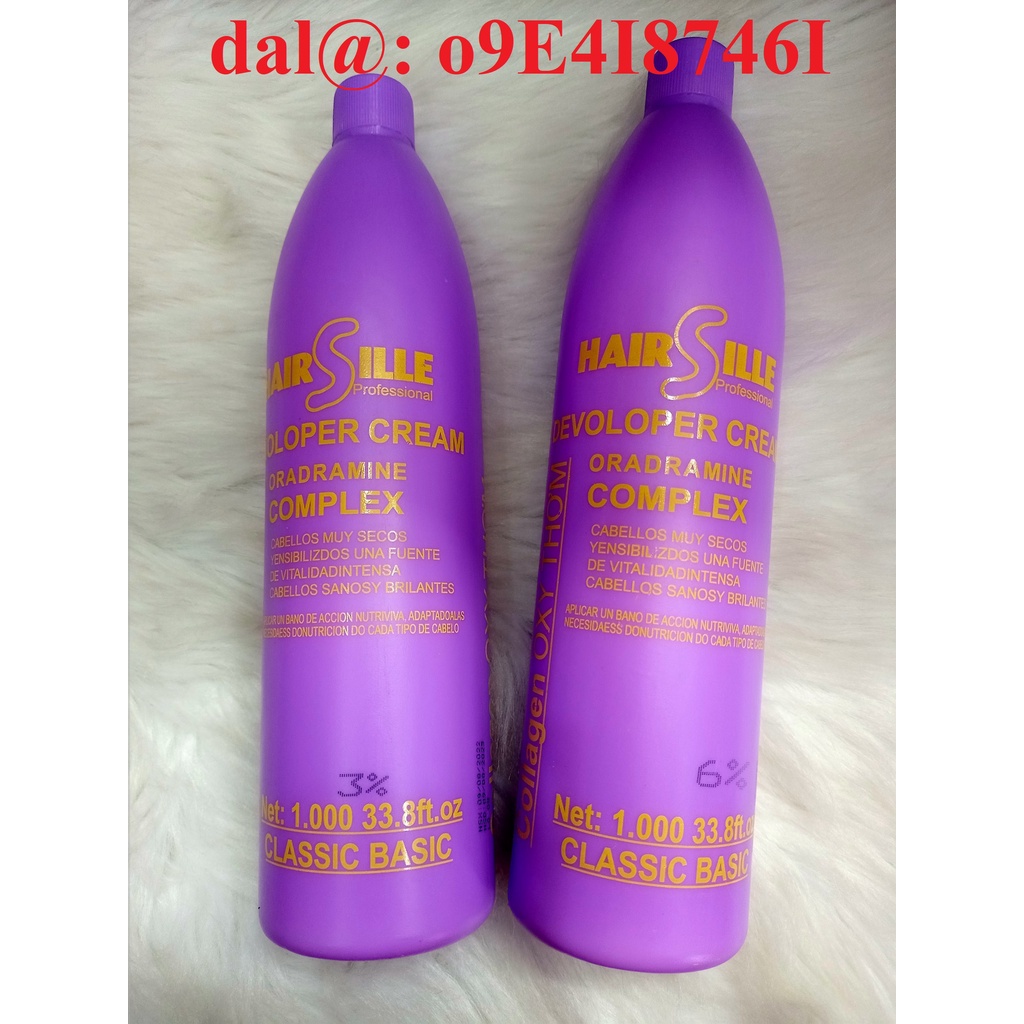 Oxy thơm trợ nhuộm Hair Sille 900ml