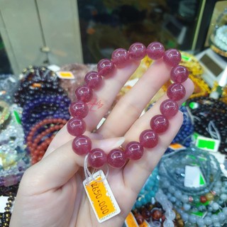 [VIP]Vòng tay đá dâu hồng đẹp