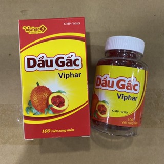 Viên bổ mắt viên DẦU GẤC VIPHAR 100v bổ sung tiền vitamin A cho cơ thể