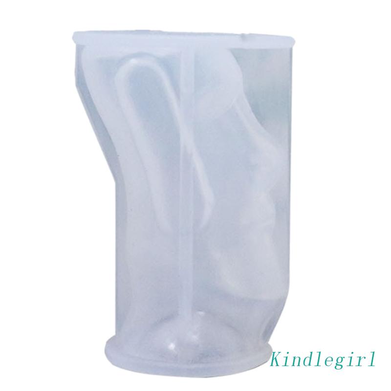 Khuôn Silicone Làm Xà Phòng Hình Mặt Người Trừu Tượng 3D DIY