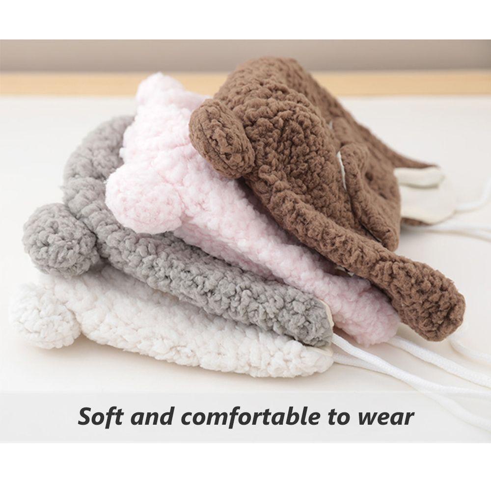 Mũ Giữ Ấm Tai Mềm Mại Họa Tiết Hoạt Hình Cho Bé 3-16 Tháng Tuổi