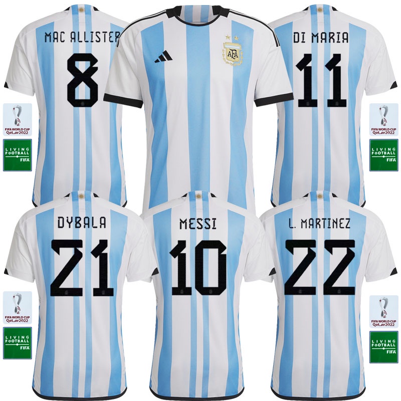 Áo Thun Số 22 / 23 Argentina Đội Tuyển Argentina Size S-4XL