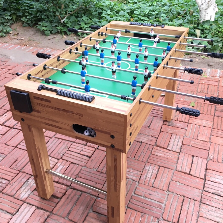 Bàn Bi Lắc Bóng Đá Cỡ Lớn 1,2m, Banh Bàn Foosball Mini Adult Black 1m2 Thi Đấu Cho Gia Đình, Văn Phòng Hanana
