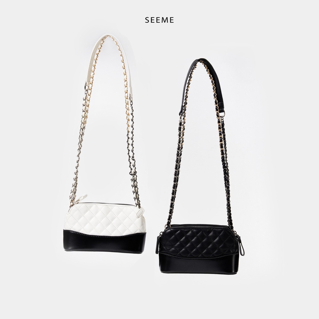 Túi xách nữ mini đeo chéo da chần năng động SEEME Libra Bag