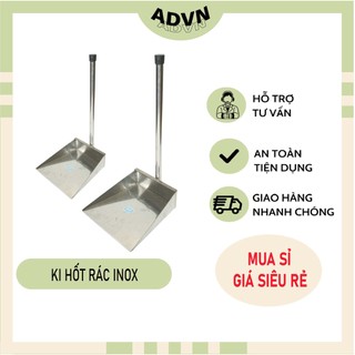Ki hốt rác inox, nhôm cán dài 40cm 70cm