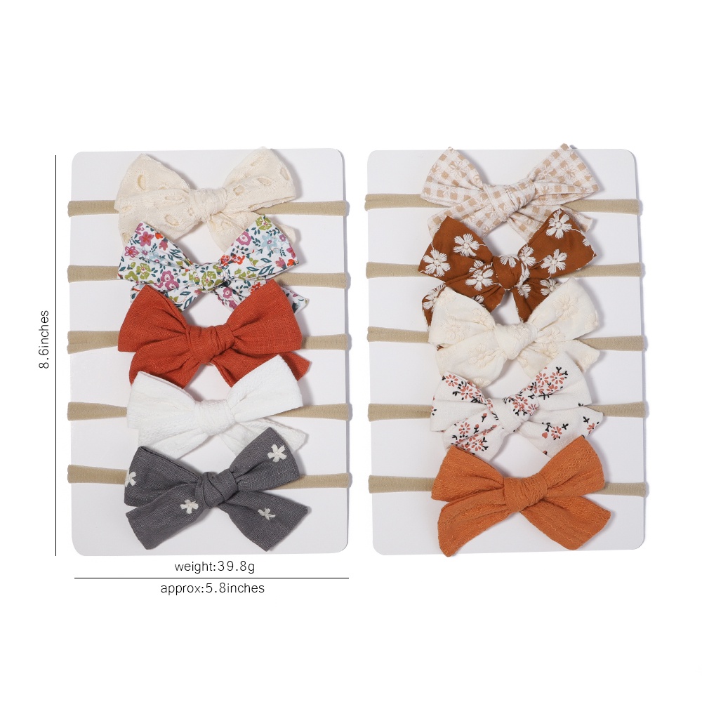 Set 5 Băng Đô Nơ Xinh Xắn Dành Cho Bé Gái