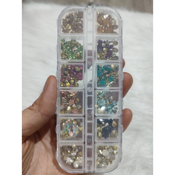Set đá chân nhọn gắn móng, đá chân nhọn trang trí móng