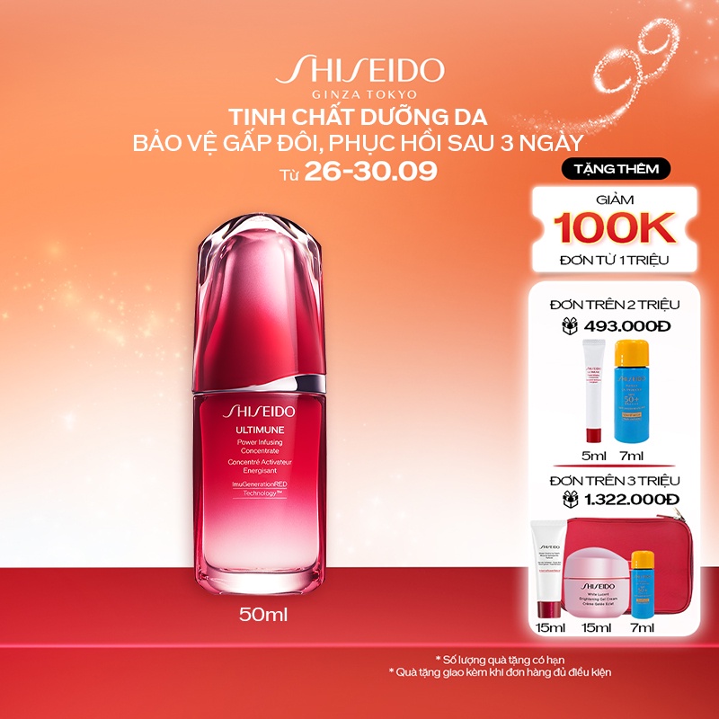 Tinh chất (serum)dưỡng da Shiseido Ultimune Power Infusing Concentrate 50ml