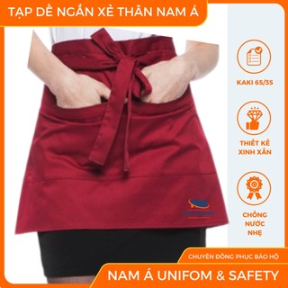 Tạp dề ngắn phục vụ xẻ thân thời trang