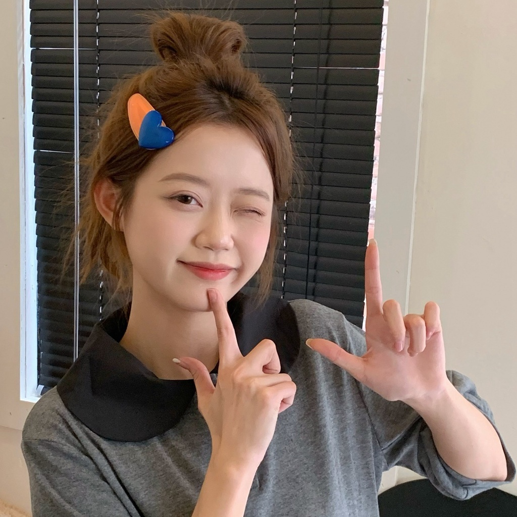 Kẹp Tóc Màu Huỳnh Quang Trong Suốt Độc Đáo Thời Trang Cho Nữ